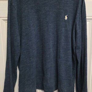 Polo Ralph Lauren Womens Size Medium Long Sleeve Blue Shirt